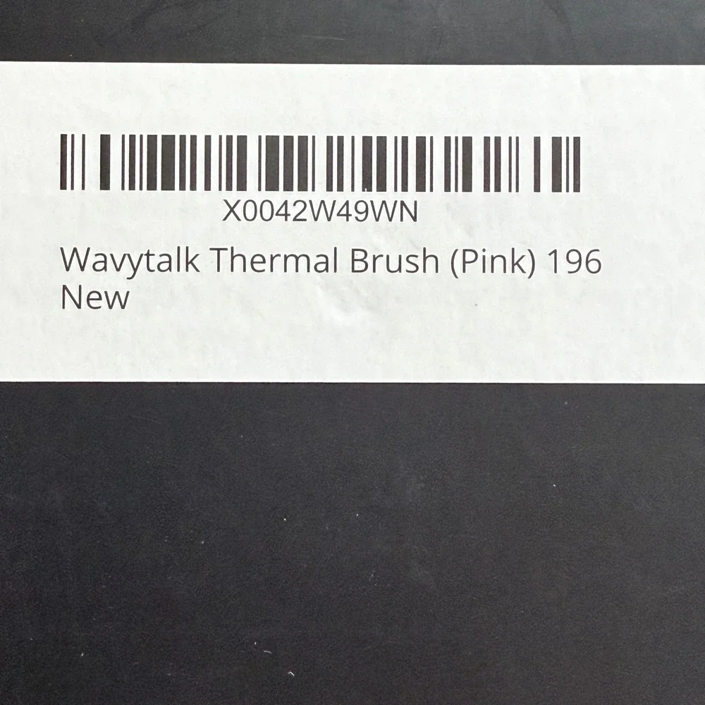 Wavytalk Heated Round Brush Thermal Styler Pink Ionic Volumizing Iron NIB Tested